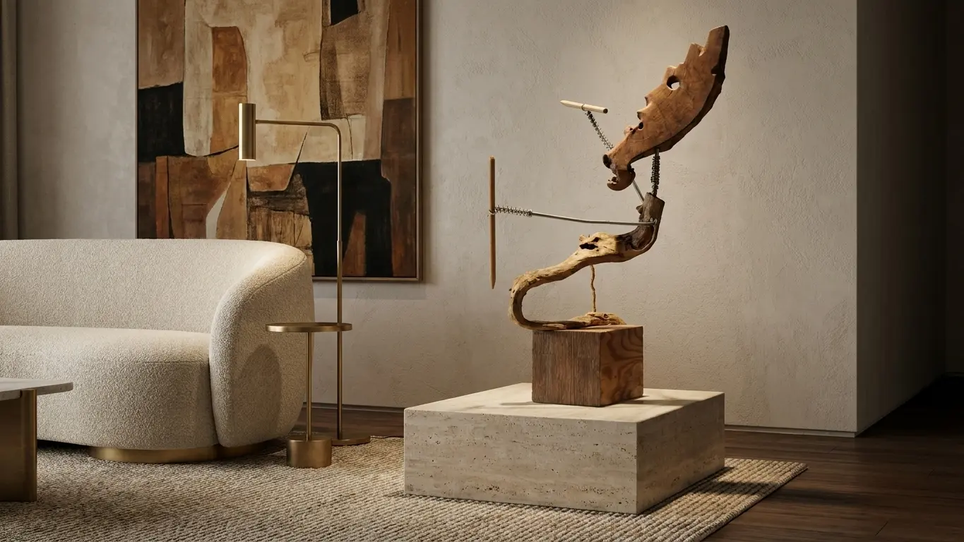 Le batteur, dans un intérieur résidentiel contemporain